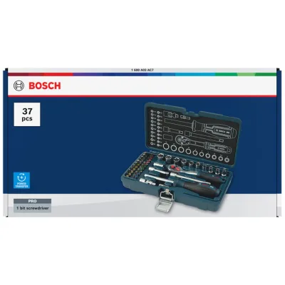 Bosch 1/4-Ratschen-Set, 37-tlg.