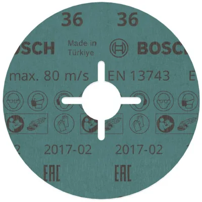 Bosch Fiberschleifscheibe R780, Best for Metal and Inox, 115 x 22,23 mm,