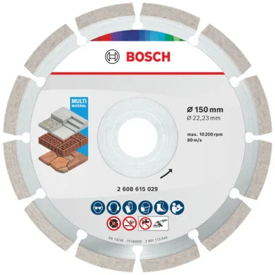 Bosch Multi Material Diamond Trennscheibe, 150 x 22.23 x 7 mm