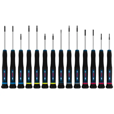 Bosch PRO Präzisionsschraubendreher-Set PH/SL/TX/TH/H, 14-tlg.