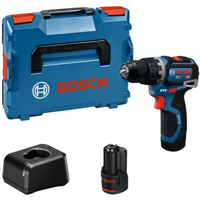 Bosch Professional Bosch Akku-Schlagbohrschrauber GSB12V-32, incl. 2x Akku GBA 2 Ah, Ladegerät, L-BOXX