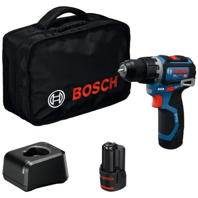 Bosch Professional Bosch Akku-Schlagbohrschrauber GSB12V-32, incl. 2x Akku GBA 2 Ah, Ladegerät, Werkzeugtasche