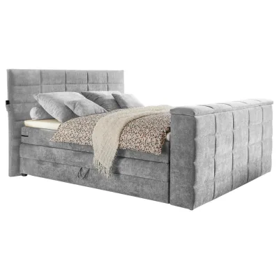 Boxxx Boxspringbett Silber 180x200 cm