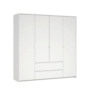 Boxxx Drehtürenschrank Weiß 197x202x58 cm