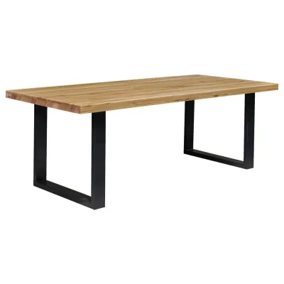 Boxxx Esstisch Schwarz, Eiche 90x76x180 cm