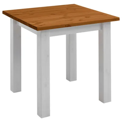 Boxxx Esstisch Weiß, Bernstein 78x78x78 cm