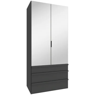 Boxxx Falttürenschrank Graphit, Sahara 100x216x58 cm
