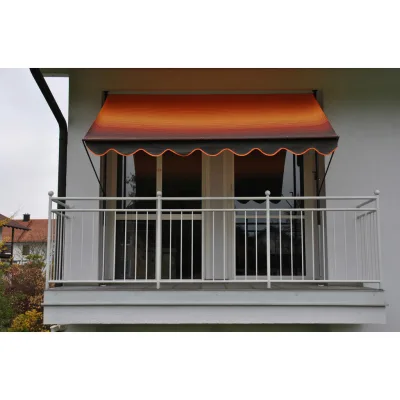 Boxxx Klemmmarkise Braun, Orange 150x275x150 cm