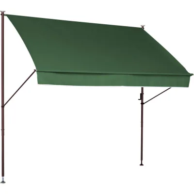 Boxxx Klemmmarkise Grün, Dunkelgrün 200x225-275x150 cm