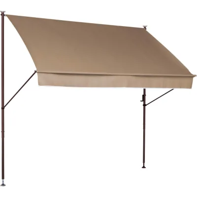Boxxx Klemmmarkise Taupe 200x225-275x150 cm