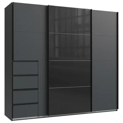Boxxx Schwebetürenschrank Graphit 225x208x64 cm
