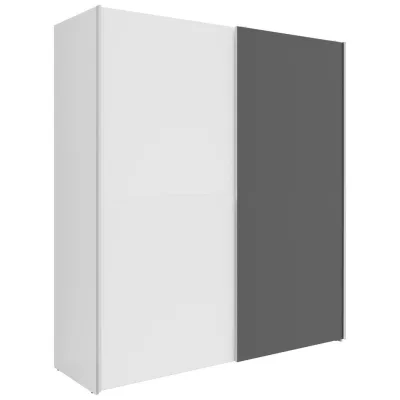 Boxxx Schwebetürenschrank Graphit, Weiß 170x191x59 cm