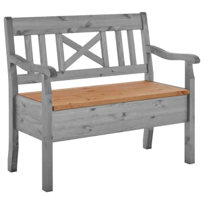 Boxxx Sitzbank Grau, Laugenfarbig 105x93x58 cm