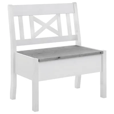 Boxxx Sitzbank Grau, Weiß 84x93x58 cm