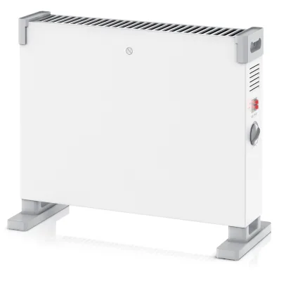 Brandson Elektro-Heizkörper, Konvektor-Heizung 2000 W, 3 Heizstufen, Thermostat, Elektroheizung, weiß