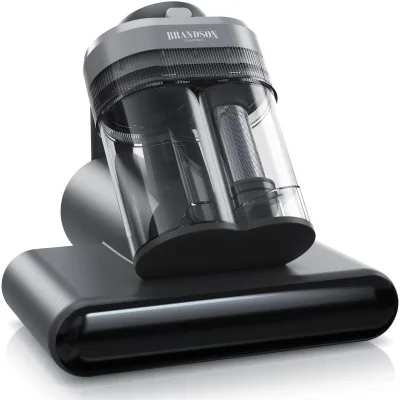 Brandson Matratzenreinigungsgerät Milbenstaubsauger, UV-C Sterilisationslicht, Handstaubsauger, 400 W, beutellos, HEPA Filter, für Betten, Polstermöbel, Bekleidung ideal für Allergiker