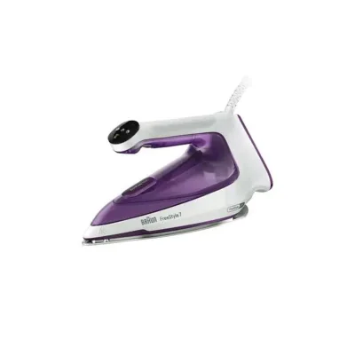 BRAUN FI 7215 VI FreeStyle 7 Dampfbügeleisen (2.000 W, EloxalPlus, FreeGlide 3D, 0?50 g/min, 230 g/min Dampfstoß, 350 ml Wassertank, 2,5 m Kabel, Easy CalcClean, Anti-Tropf-System)