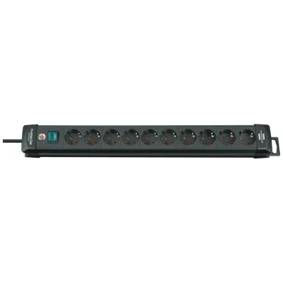 brennenstuhl® Steckdosenleiste Premium-Line 10 Steckdosen schwarz