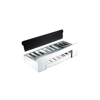 Brillantbad BYTRO Seifenkorb Edelstahl Kunststoff poliert 115x225x63 mm für Bad & WC >> zum Bohren