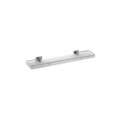 Brillantbad META Glasablage Messing Chrom poliert 600x55x130 mm für Bad & Küche >> zum Bohren
