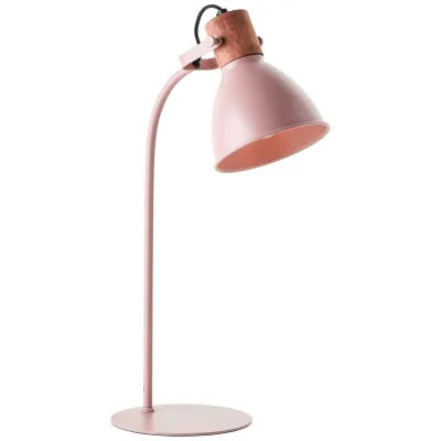 Brilliant Erena Schreibtischlampe, 52 cm Höhe, E27, max. 40 W, schwenkbar, Metall/Holz