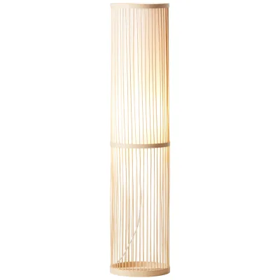 Brilliant Nori Stehlampe, 90,5 cm Höhe, Ø 20 cm, E27, max. 40 W, Bambus/Stoff