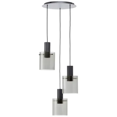 Brilliant Pendelleuchte Anthrazit 150 cm