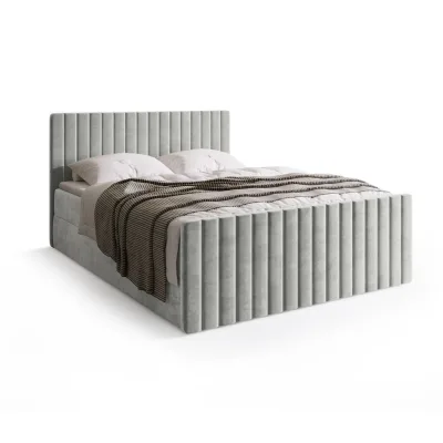 Bromarkt Boxspringbett Hellgrau 160x200 cm