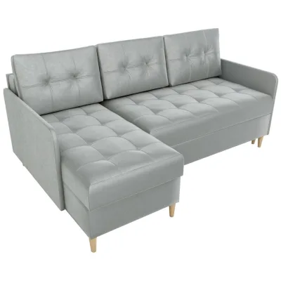 Bromarkt Ecksofa Hellgrau 210x141 cm