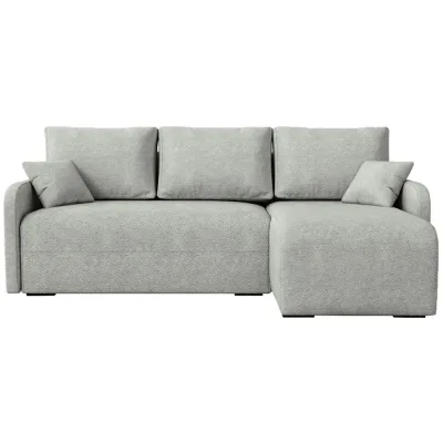 Bromarkt Ecksofa Hellgrau 215x141 cm