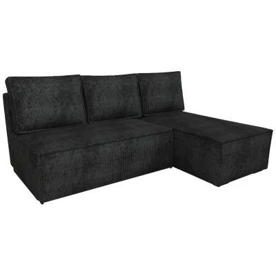Bromarkt Ecksofa Schwarz 200x141 cm
