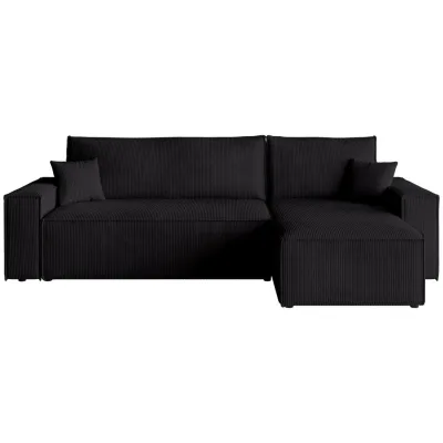 Bromarkt Ecksofa Schwarz 244x143 cm