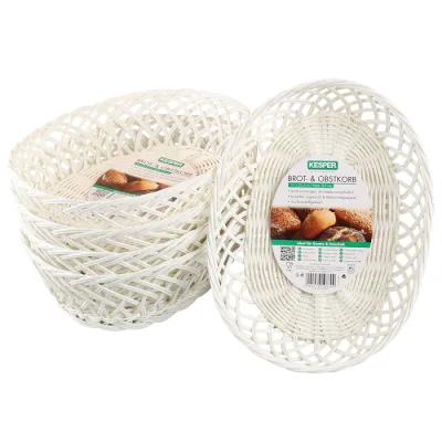 KESPER Brot- &  Obstkorb, weiß 5er Pack