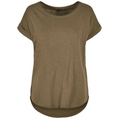 Build Your Brand Build your Brand Damen Slub T-Shirt 56.0036 Gr. S olive
