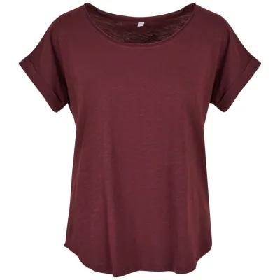 Build Your Brand Build your Brand Damen Slub T-Shirt 56.0036 Gr. XS cherry