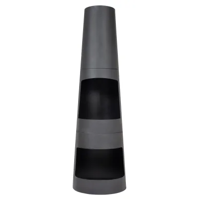 Buschbeck Stahlofen 'Circo', schwarz, ca. Ø 36 x H 150 cm