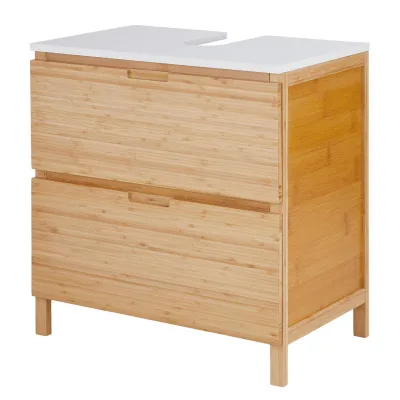 Butlers Waschbeckenunterschrank Braun, Weiß 60x62x39 cm