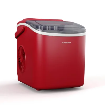 Caldwell Eiswürfelmaschine   12 kg Eiswürfel/Tag   vollautomatisch   LED-Anzeige   leichte Reinigung Rot 1.3 Liter