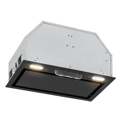 Camila Dunstabzugshaube Einbau 60 cm 369 m³/h LED Touch Edelstahl Schwarz