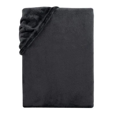 Carpe Sonno Cashmere-Touch-Spannbettlaken Anthrazit 160x200 cm