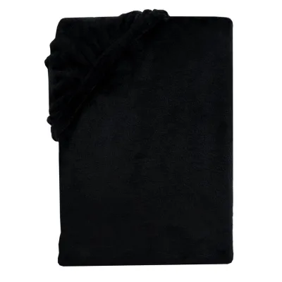 Carpe Sonno Cashmere-Touch-Spannbettlaken Schwarz 200x200 cm