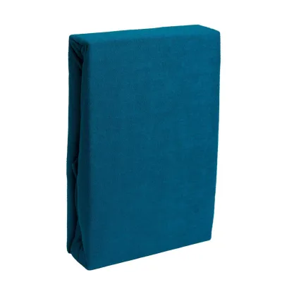 Carpe Sonno Frottee-Spannbettlaken Petrol 100x200 cm