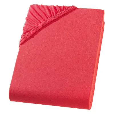 Carpe Sonno Jersey-Spannbettlaken Rot 90x200 cm