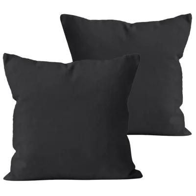Carpe Sonno Kissenbezug Schwarz 80x80 cm