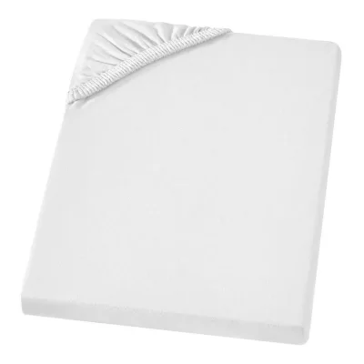 Carpe Sonno Mako-Jersey-Bettlaken Weiß 100x220 cm