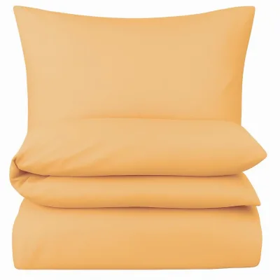 Carpe Sonno Mako-Satin-Bettwäsche Gelb 135x200 cm