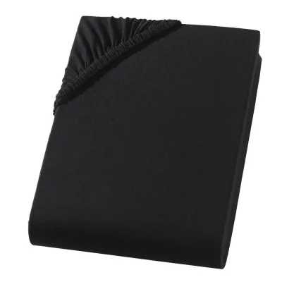 Carpe Sonno Spannbettlaken Schwarz 130x200 cm