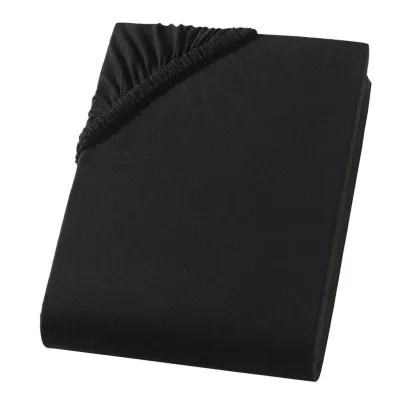 Carpe Sonno Topper-Spannbettlaken Schwarz 200x200 cm