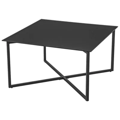 Carryhome Couchtisch Schwarz 80x45x80 cm