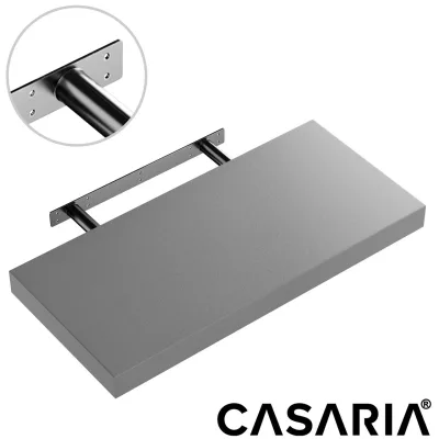 Casaria Casaria Wandregal Schweberegal 50cm grau + Halterung